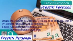 Offerta di prestito facile e veloce